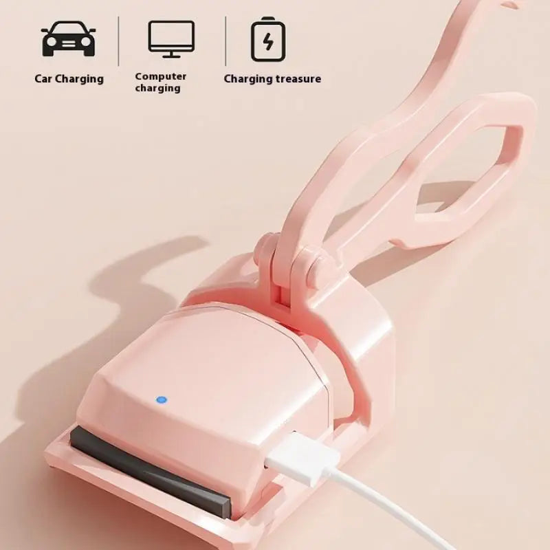 Heated Eyelash Curler Electric Eye Lash Curler Quick Natural Curling For Long Lasting With Sensing Heating Silicone Pad