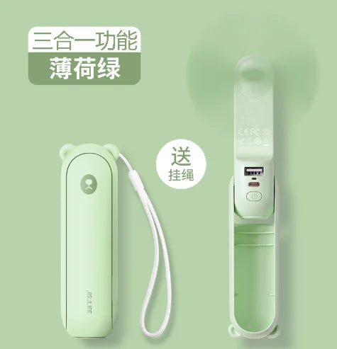 Mini USB Folding Handheld Fan – Portable Rechargeable Outdoor Fan