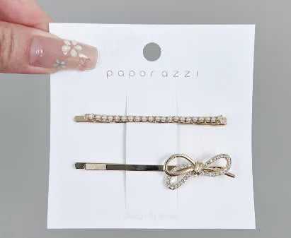Elegant Pearl Star Hair Clips - Korean Hair Accessories