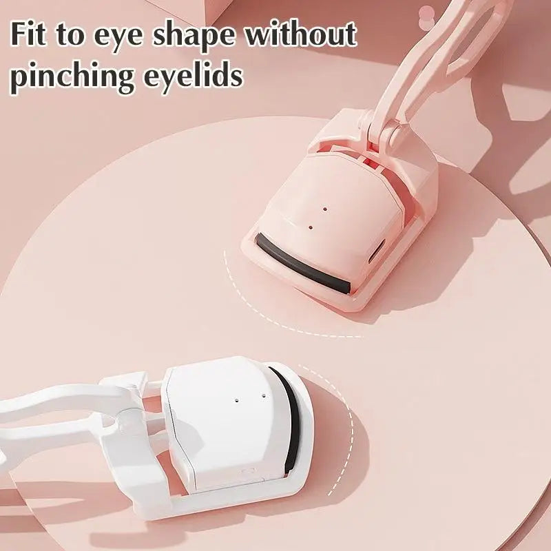 Heated Eyelash Curler Electric Eye Lash Curler Quick Natural Curling For Long Lasting With Sensing Heating Silicone Pad