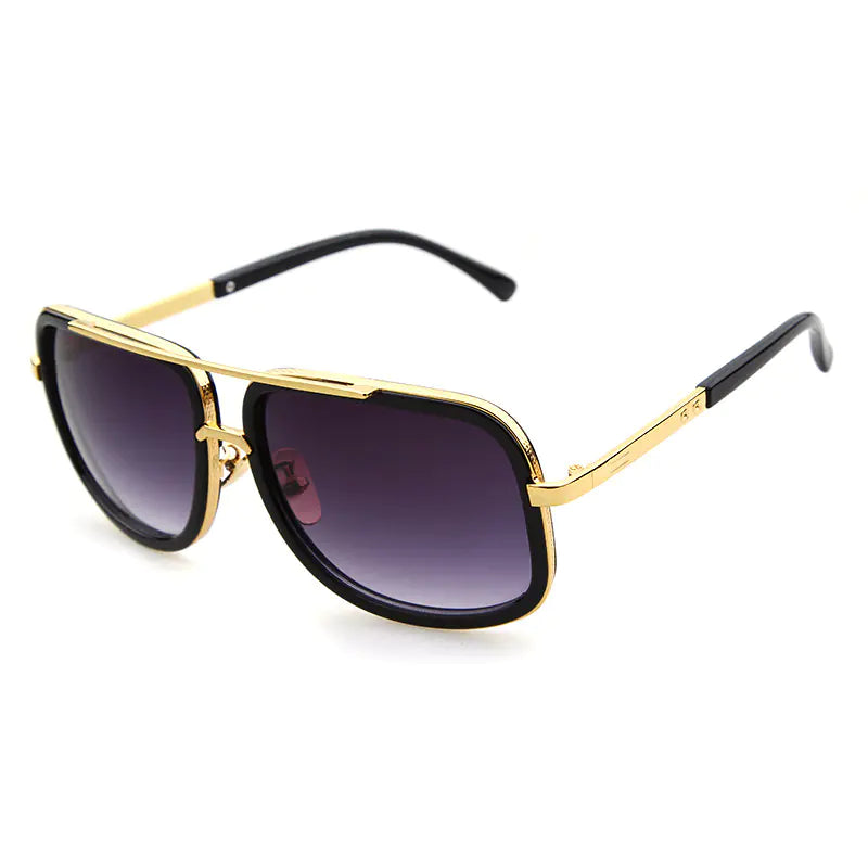 Oversized Metal Sunglasses 6002 Style
