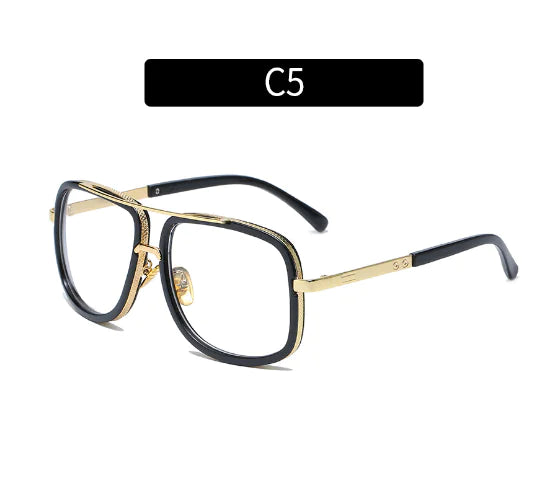 Oversized Metal Sunglasses 6002 Style