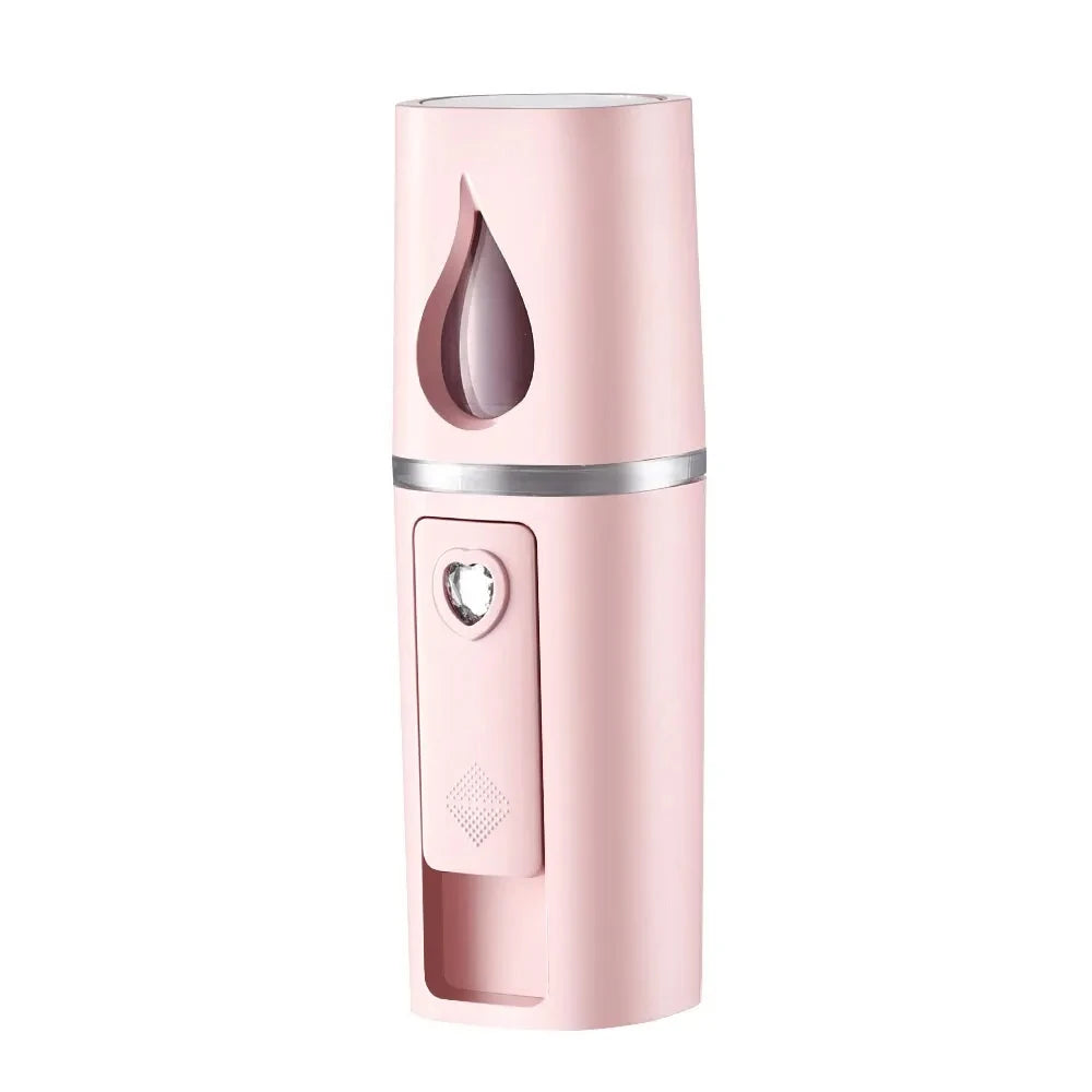 20ml Portable Nano Facial Sprayer - USB Rechargeable Handheld Face Steamer & Air Humidifier for On-The-Go Hydrating Skin Care