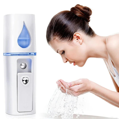 20ml Portable Nano Facial Sprayer - USB Rechargeable Handheld Face Steamer & Air Humidifier for On-The-Go Hydrating Skin Care