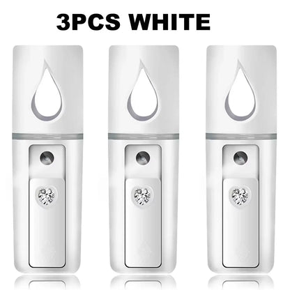 20ml Portable Nano Facial Sprayer - USB Rechargeable Handheld Face Steamer & Air Humidifier for On-The-Go Hydrating Skin Care
