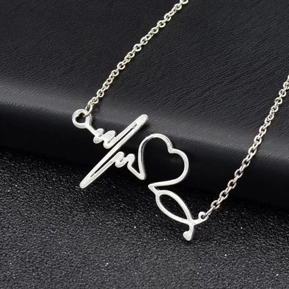 Heartbeat Jewelry - EKG Necklace