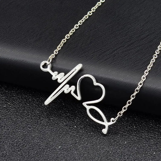Heartbeat Jewelry - EKG Necklace