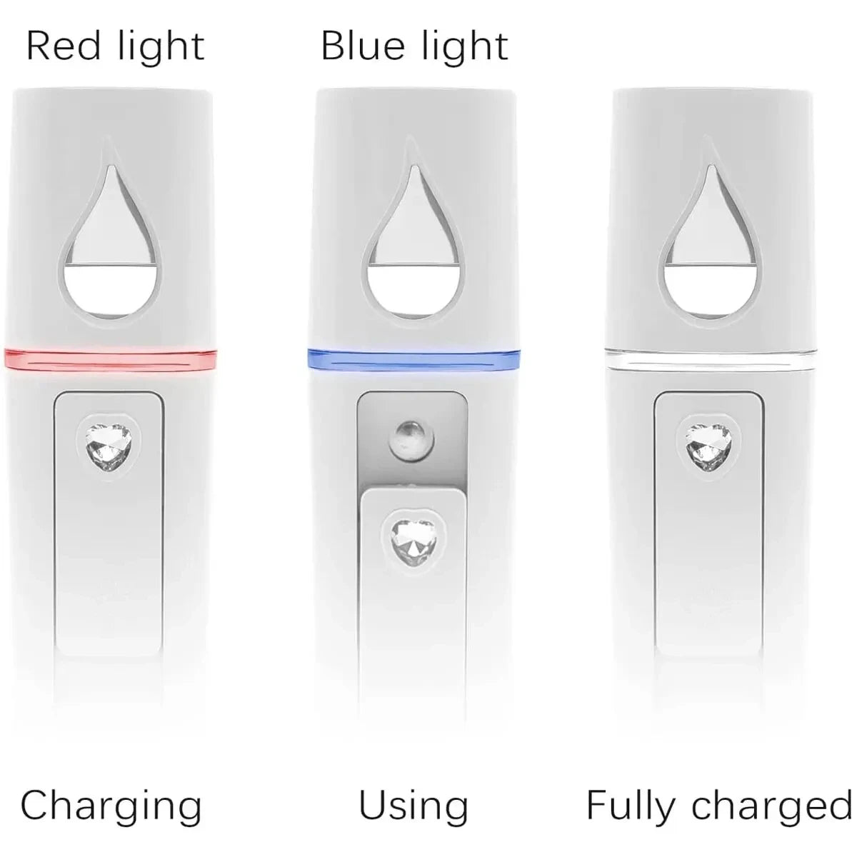 20ml Portable Nano Facial Sprayer - USB Rechargeable Handheld Face Steamer & Air Humidifier for On-The-Go Hydrating Skin Care