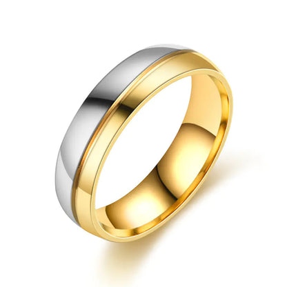 Diamond Encrusted Stainless Steel Couple Rings Set